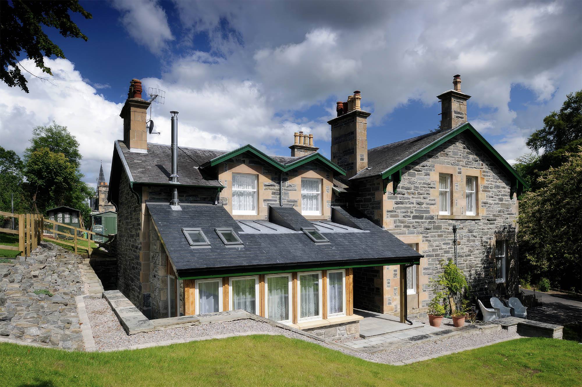 Reynolds Archtecture | Fife Lodge Extension on traditional building. Architectural design and planning